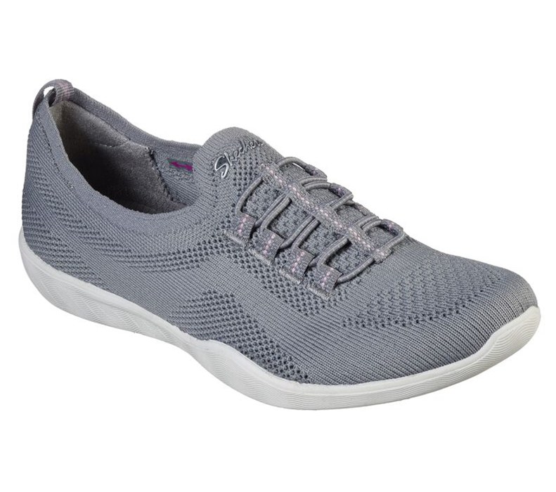 Skechers Newbury St - Every Angle - Womens Slip On Shoes Grey [AU-ZP2083]